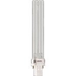 Lampe UV Philips TL-C 9W/10 culot G23 9W &eacute;quivalent CF S Dulux S 9w BL 350