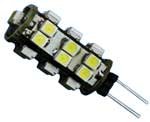 Ampoule G4 25 leds blanc froid 12V 1W