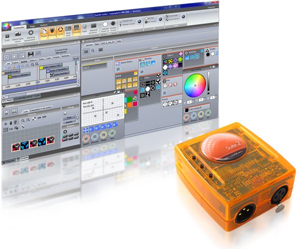 Sunlite suite 2 economy class Interface usb DMX et Logiciel de controle DMX512