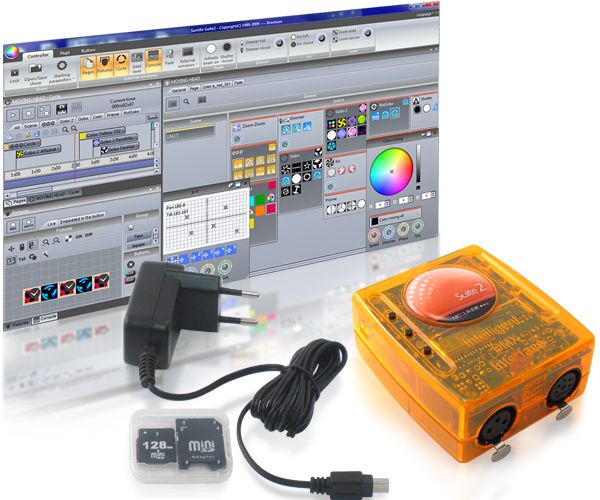 Sunlite suite 2 First class + Interface usb DMX et Logiciel de controle DMX512