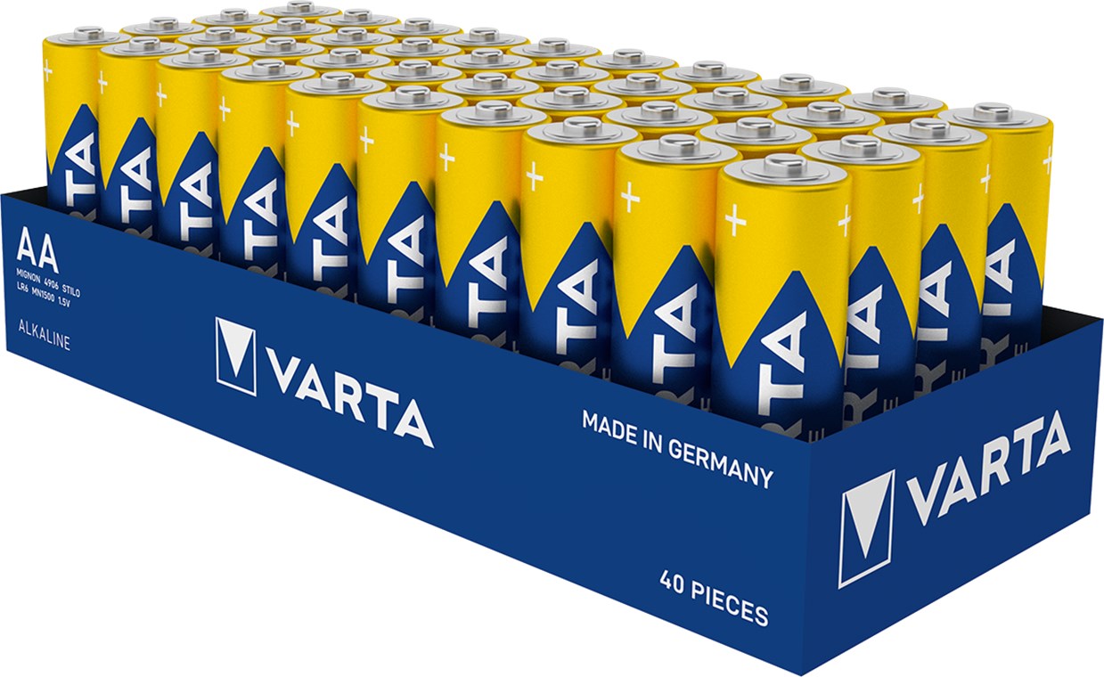 Varta Pack 4 piles Lithium LR6 (AA) professionnelles