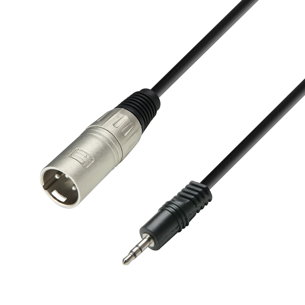 Câble audio Jack 3.5 mm Stereo mâle vers XLR mâle, 1m