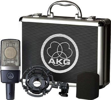 AKG C214 Micro studio avec mallette et kit de suspension