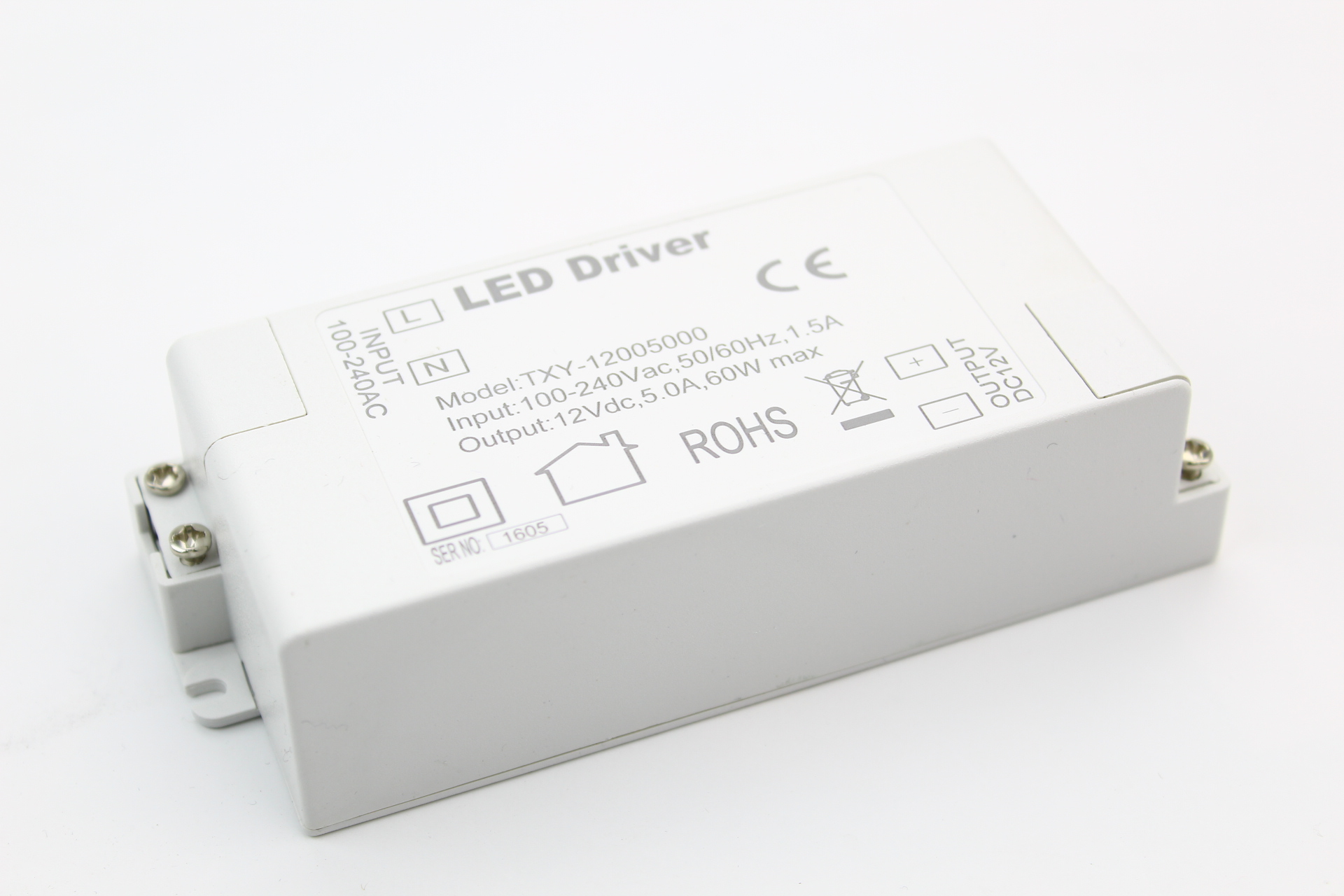 Connecteur d'alimentation 2 contacts pour ruban LED monochrome