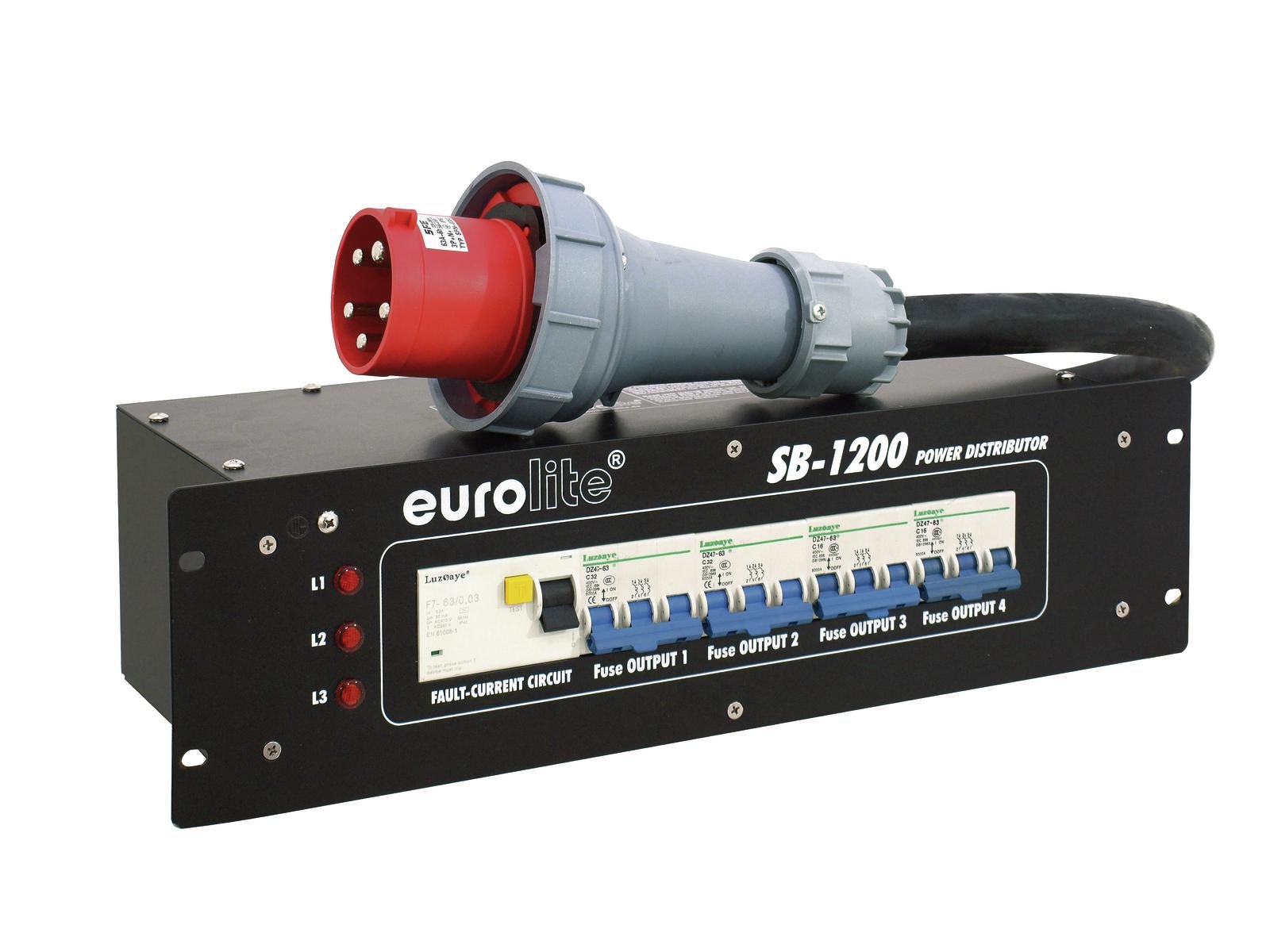 Alimentation Electrique de scène 63A Eurolite SB 1200 rackable | prozic.com