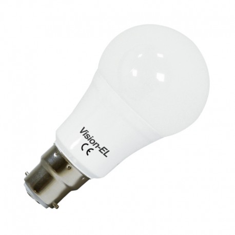 Ampoule à led Blanche B22 9W 850 lumens 230V Blanc Chaud 3000K