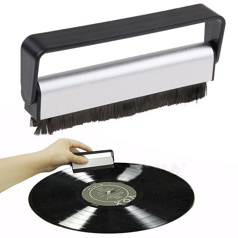 Kcnsieou 1 brosse de nettoyage en velours et fibre de carbone durable non toxique pour disques vinyles. 