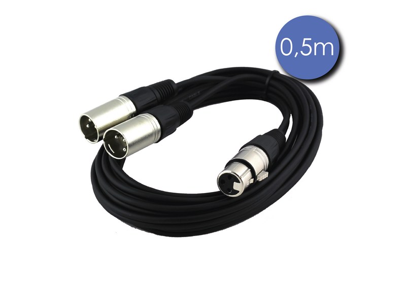 cable adaptateur XLR 3 broches femelle - femelle