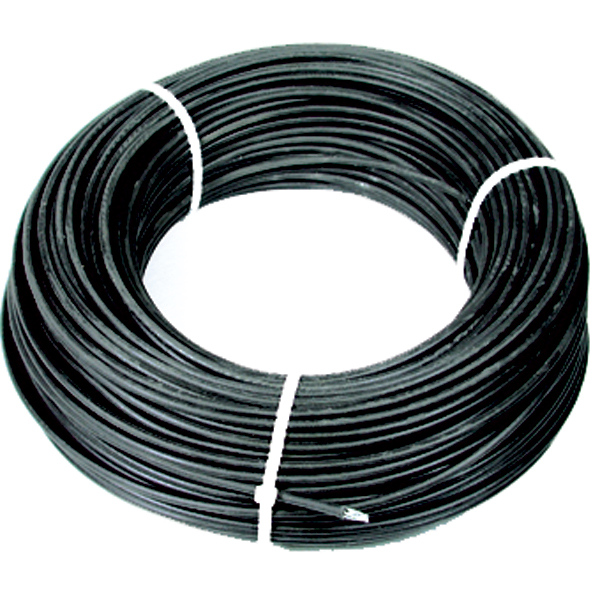 Câble acier gainé noir diamètre 4 mm 900daN longueur 50m