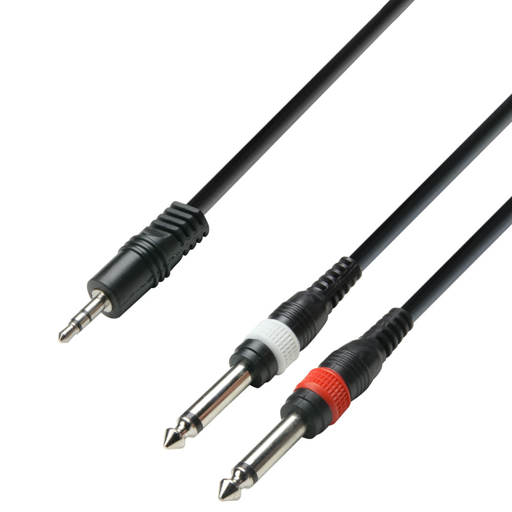 Câble adaptateur 2 x xLR mâle vers 2 x rCA 1,5 m noir-câble xLR à câble showking-cinch 