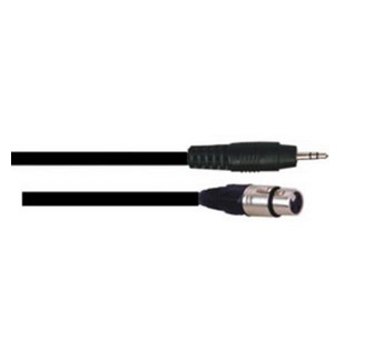 Cordon mini jack stéréo 3.5mm vers XLR femelle 1.5m