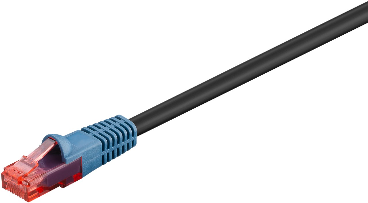 Câble réseau RJ45 CAT 6 noir pour extérieur 10m