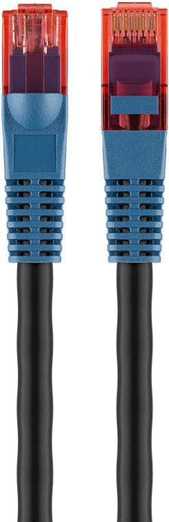 Câble réseau RJ45 CAT 6 noir pour extérieur 30m