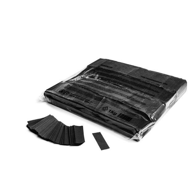 Confettis rectangulaires 55X17 noir Sac de 1Kg