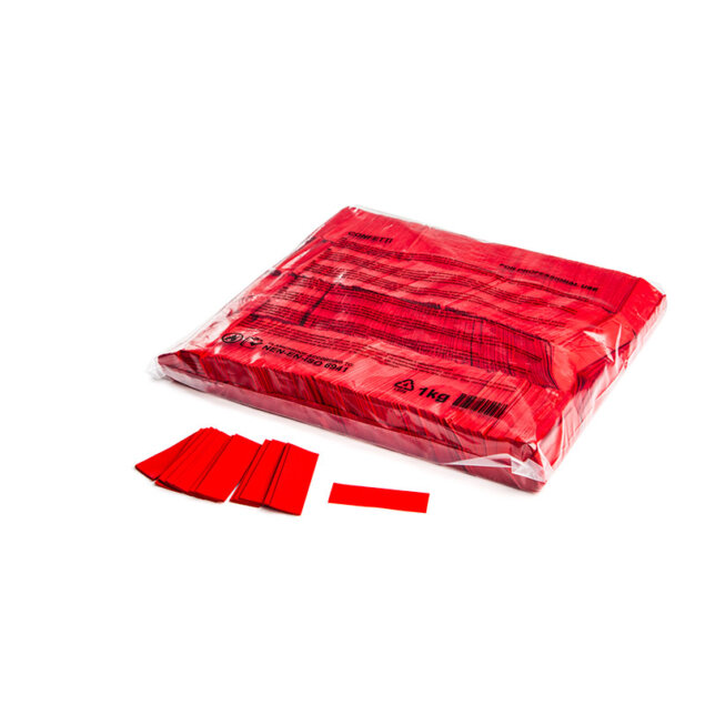 Confettis rectangulaires 55X17 rouge Sac de 1Kg