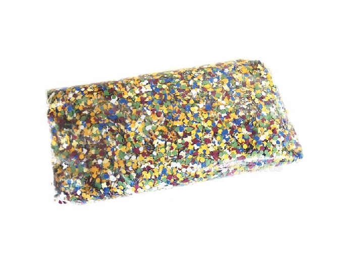 Sac de confettis de carnaval multicolores poids 1kg