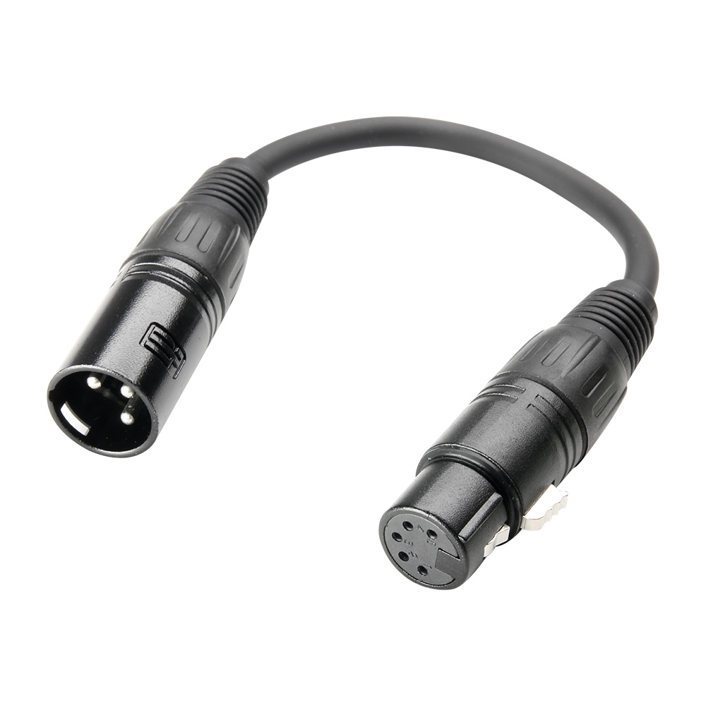 cordon adaptateur DMX512 XLR 5 male vers XLR 3 Femelle