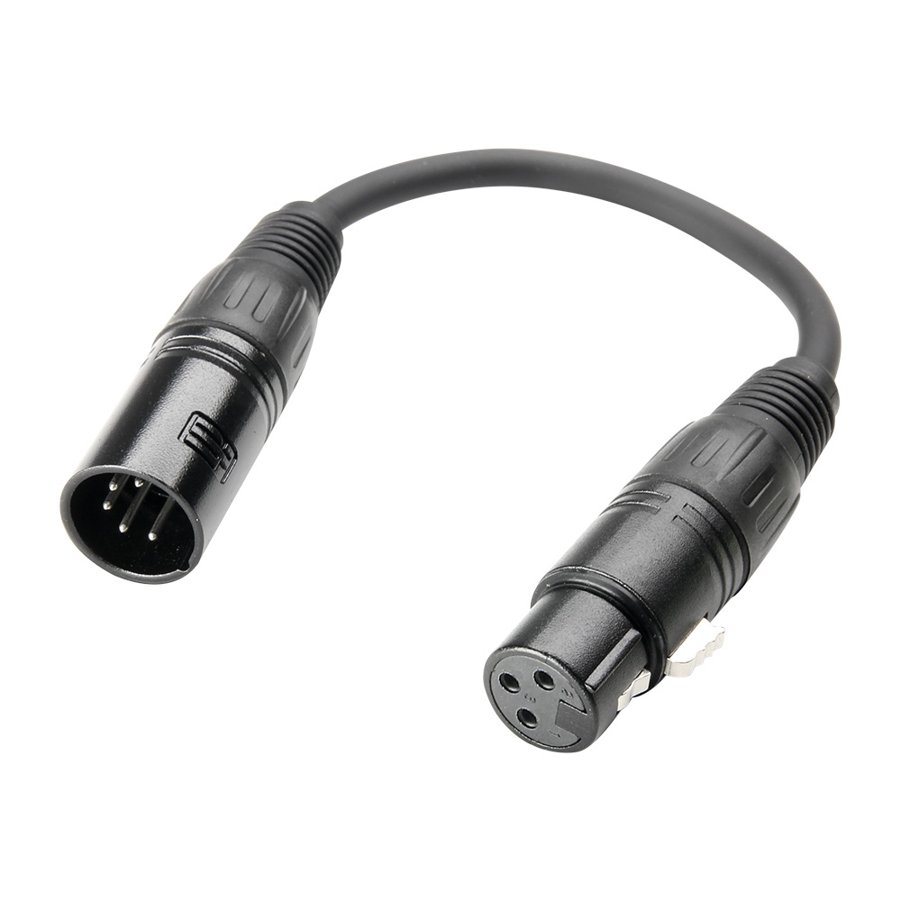 cordon adaptateur DMX512 XLR 5 male vers XLR 3 Femelle