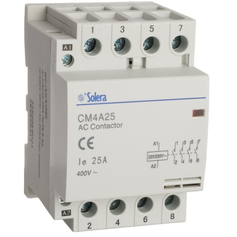Contacteurs modulaire 63A 4 poles NO 3 modules | prozic.com