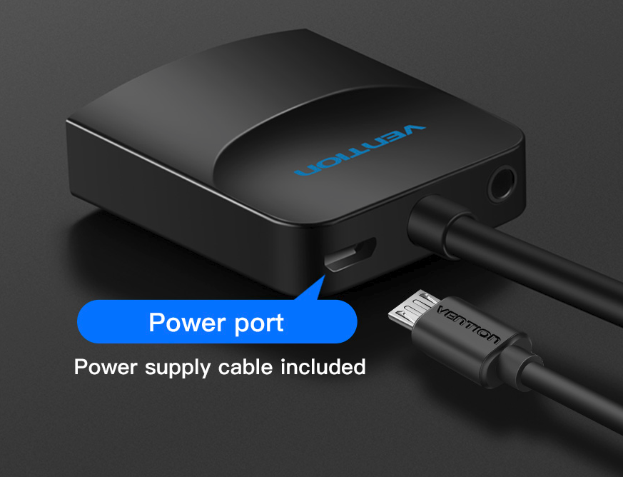 Convertisseur VGA vers HDMI + Audio