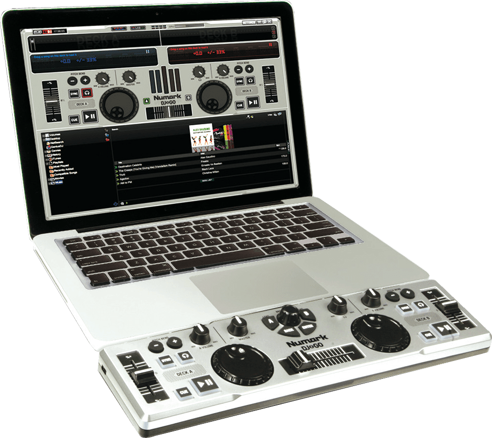 Livraison Gratuite Contrôleur DJ Numark DJ2Go 2 Voies + 16 Pads