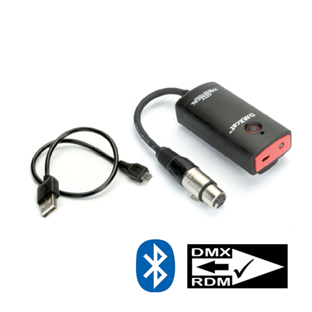 DMXCAT Système de test et programmation DMX RDM sur smartphone bluetooth