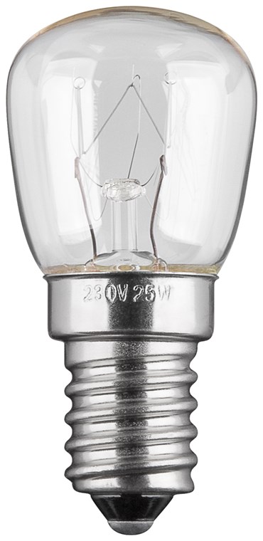 Lampe E14 230V 15W Tube 22X48 Claire pour four 300°