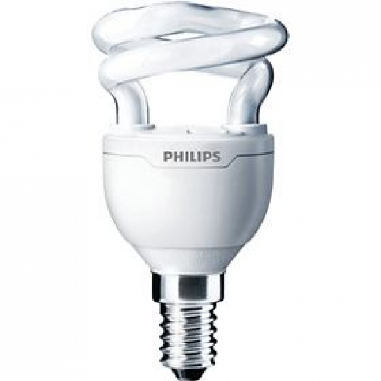 Ampoule Eco E14 5W Blanc chaud Philips Tornado code 92658300