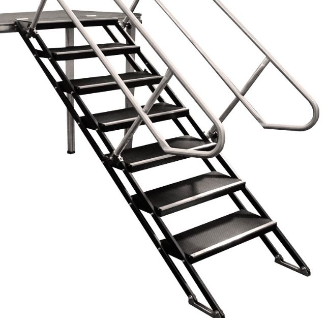 Escalier 6 marches Durastage Vario stair 100-180cm sans rampe