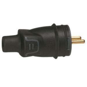 Erard 728710, Prise électrique 230V (2 P+T) M - 16A - IP44 - NF - noire -  à monter