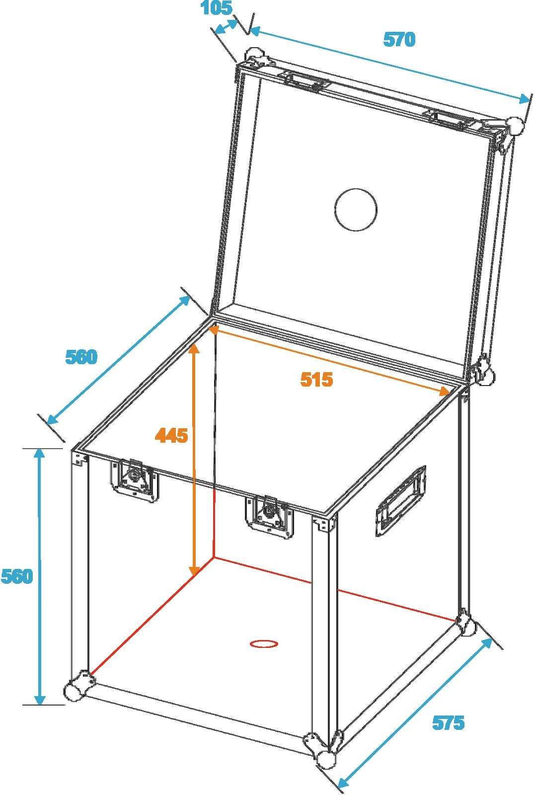 Flight Case Boule à Facette 50CM