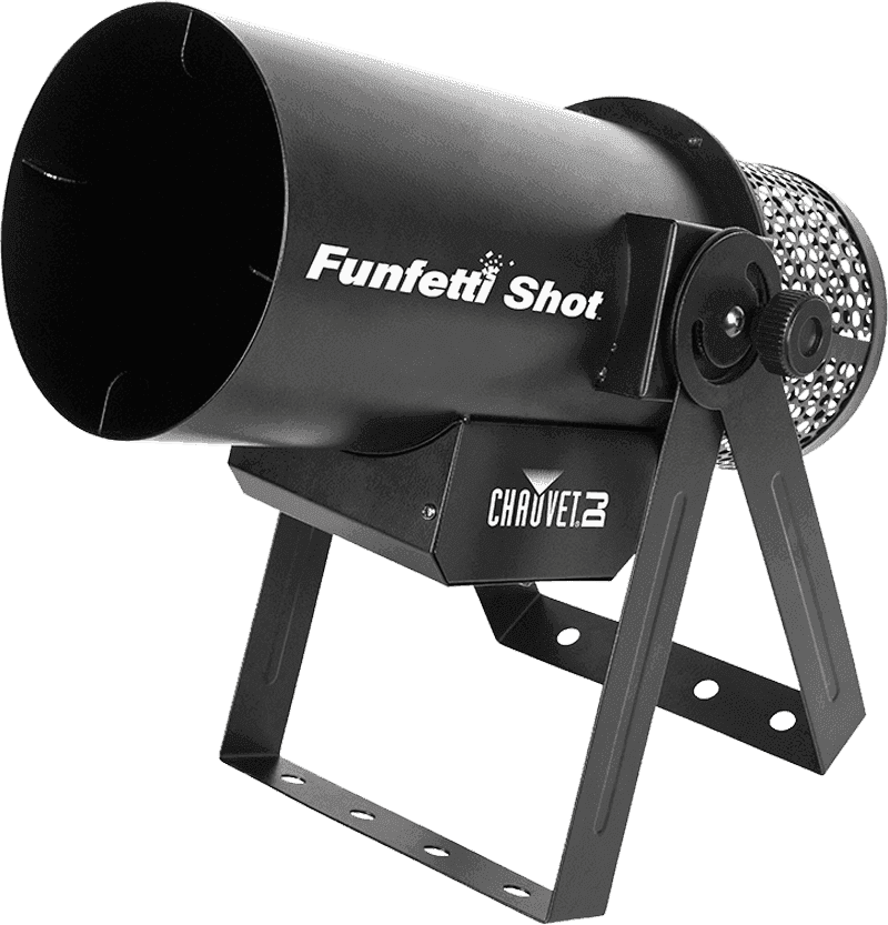 Funfetti Shot Chauvet DJ Lanceur de confettis DMX portée 9m