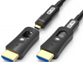 Câble HDMI optique 2.1 8K avec embout démontable pour passage sous gaine 15m