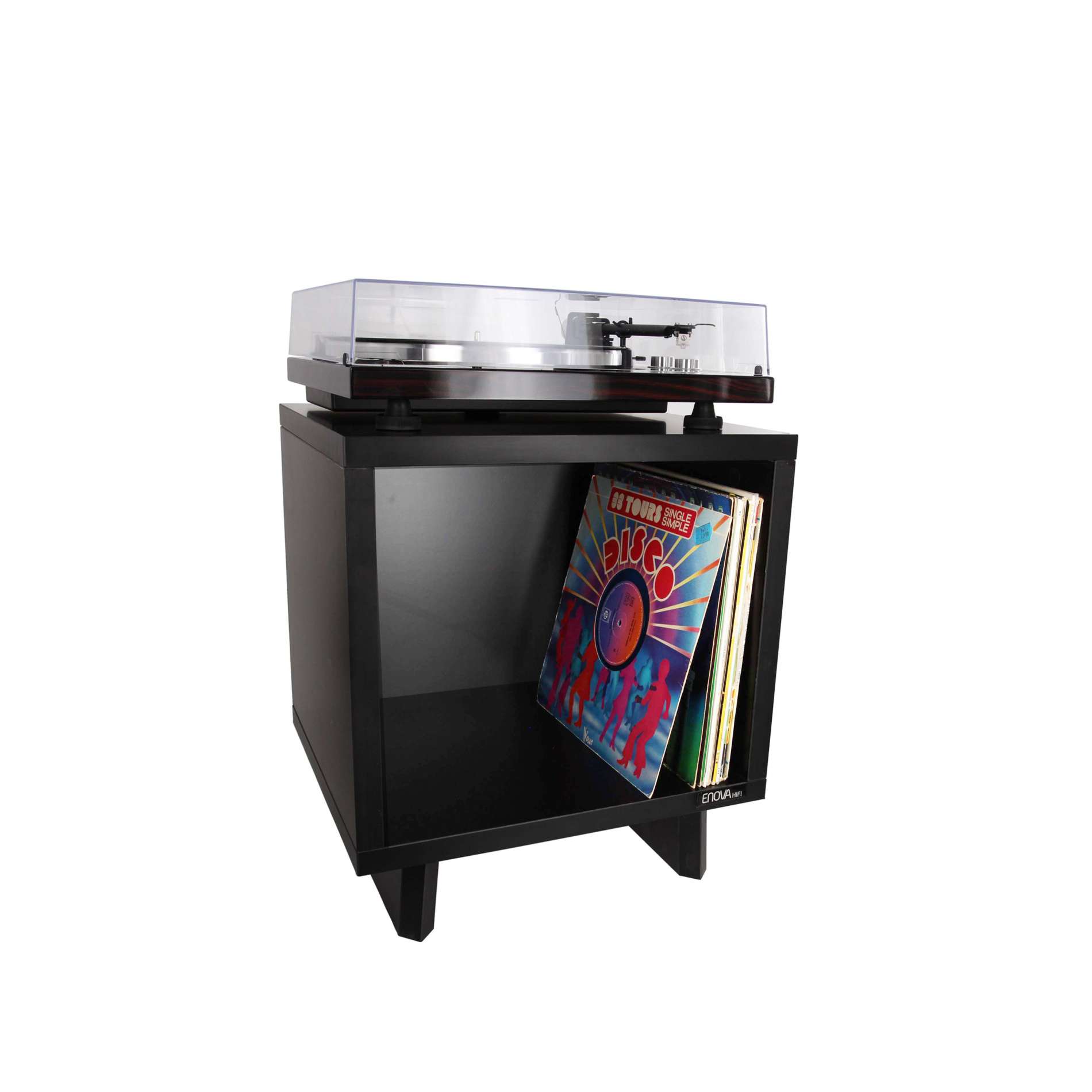 Vinyle Bac 120 BL Mobilier rangement dj Enova hifi