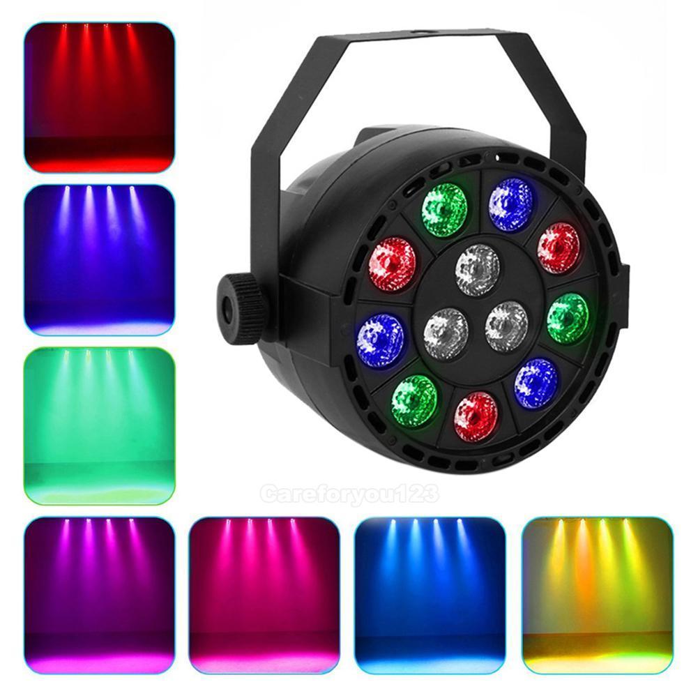 MINI Projecteur Led 12X1W Rouge vert bleu blanc DMX et musical