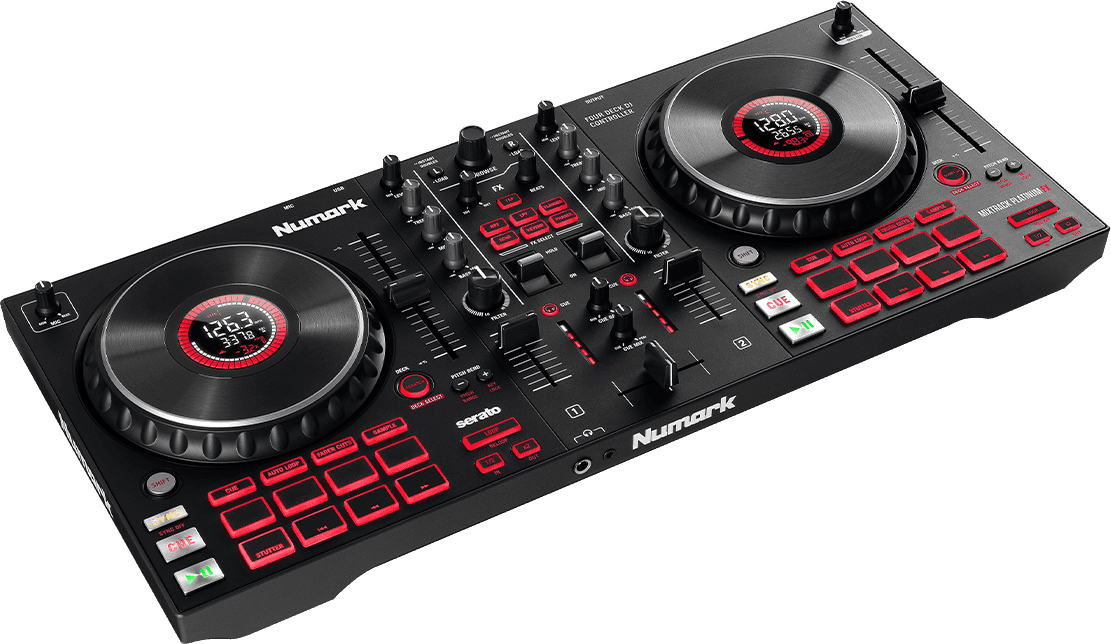 MixTrack Platinum FX Numark - Contrôleur DJ 16 pads, Ecran Serato DJ lite
