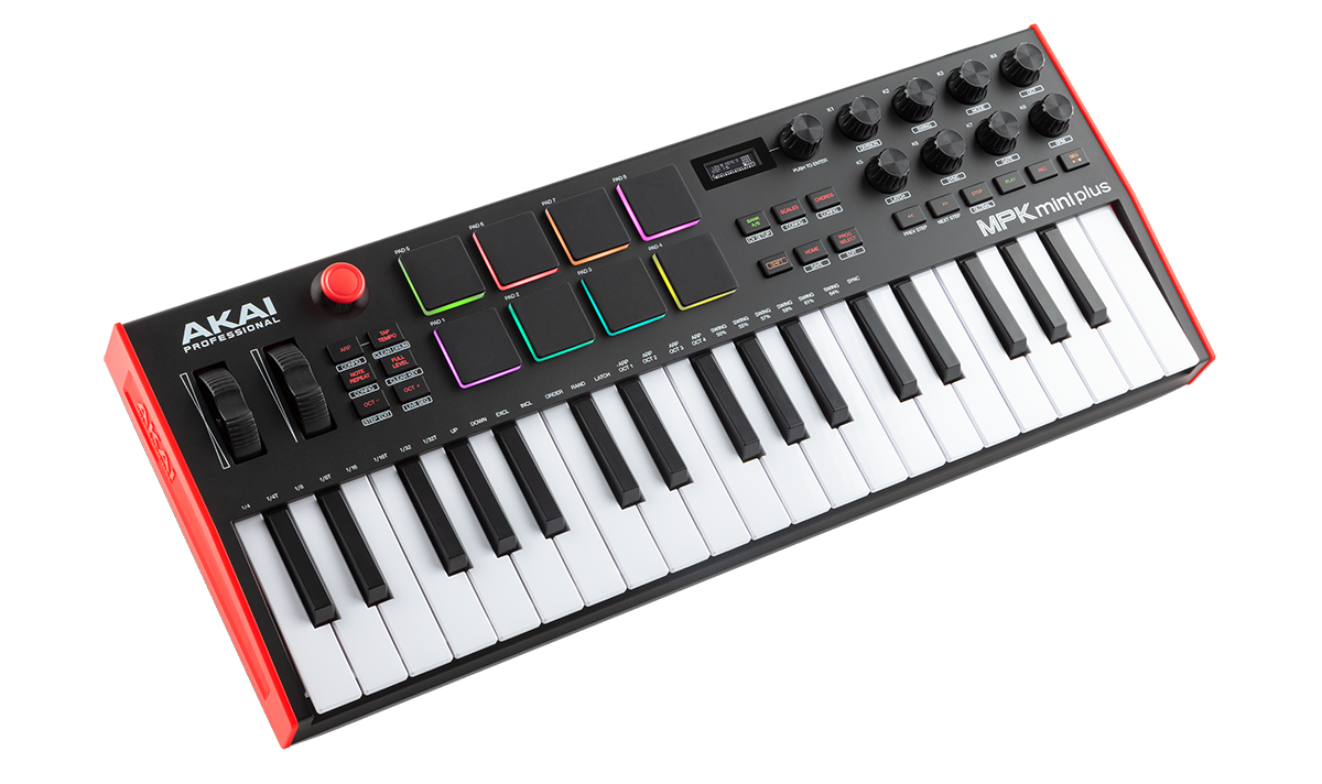 MPK mini plus Akai - Clavier Maître midi 37 notes 8 pads RVB 8 encodeurs