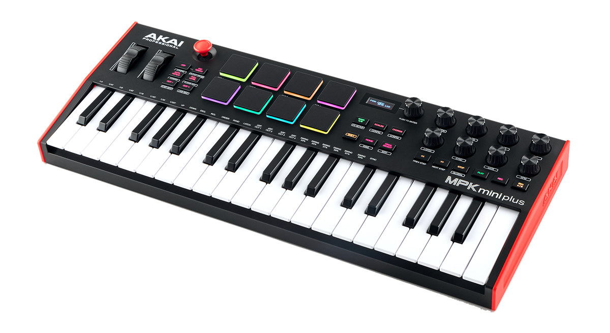 MPK mini plus Akai - Clavier Maître midi 37 notes 8 pads RVB 8 encodeurs