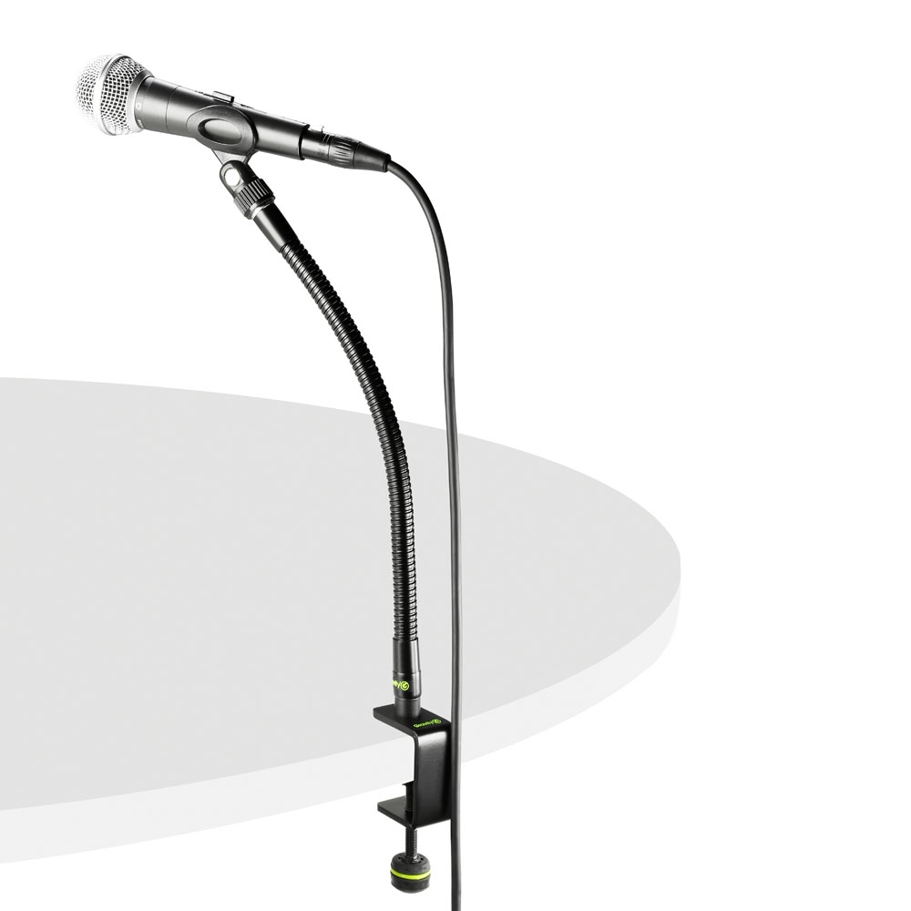 Blanc ZOOMY Support de Microphone denregistrement Extensible avec Pince de Montage de Table à Clip Micro 