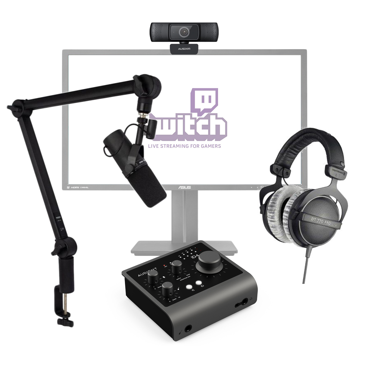 PACK-TWITCH-PRO Pack professionnel pour streamer 1 micro SM7B 1