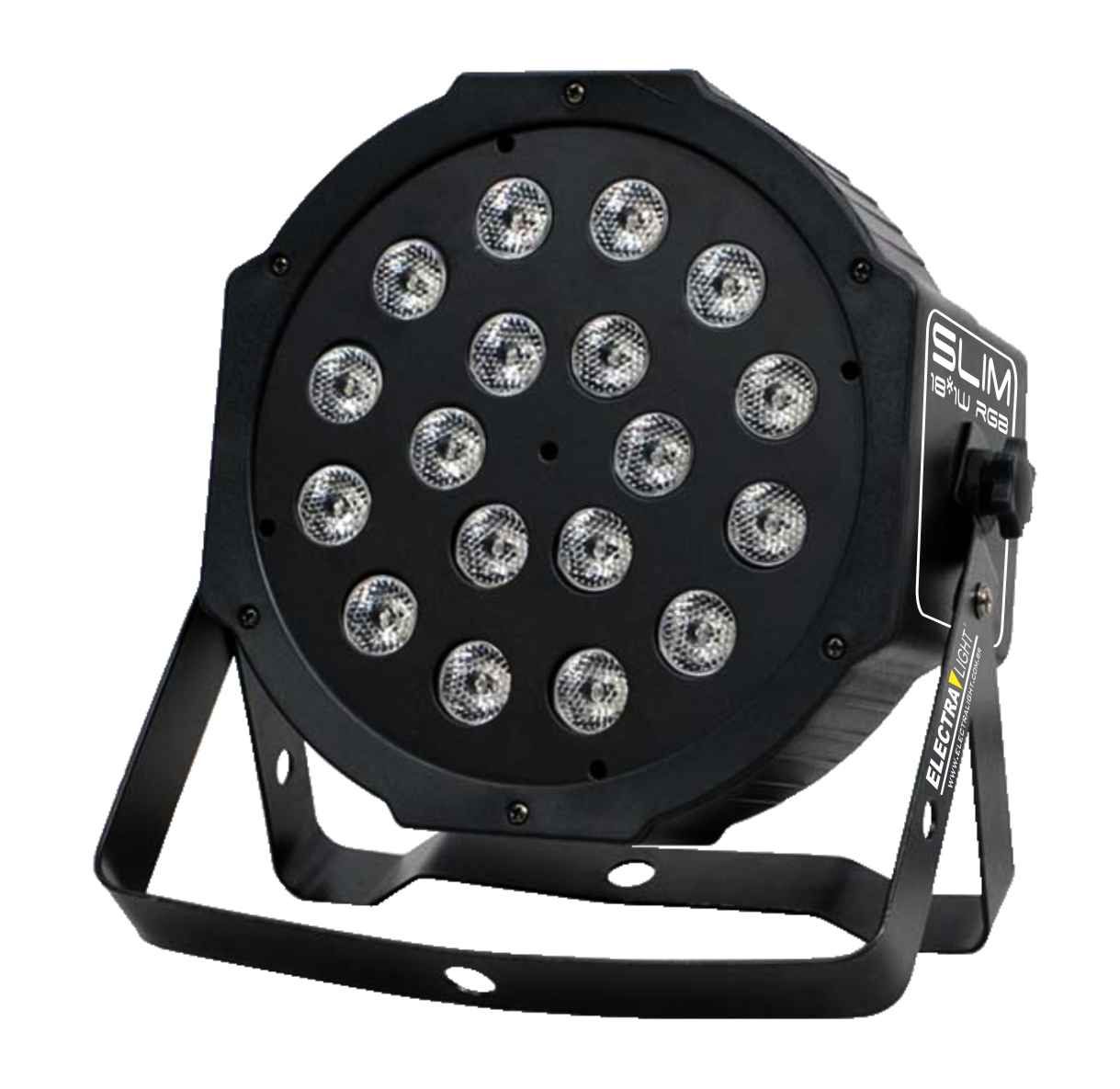 Projecteur PAR led 18 x 3W RGB slim 6 canaux DMX et musical