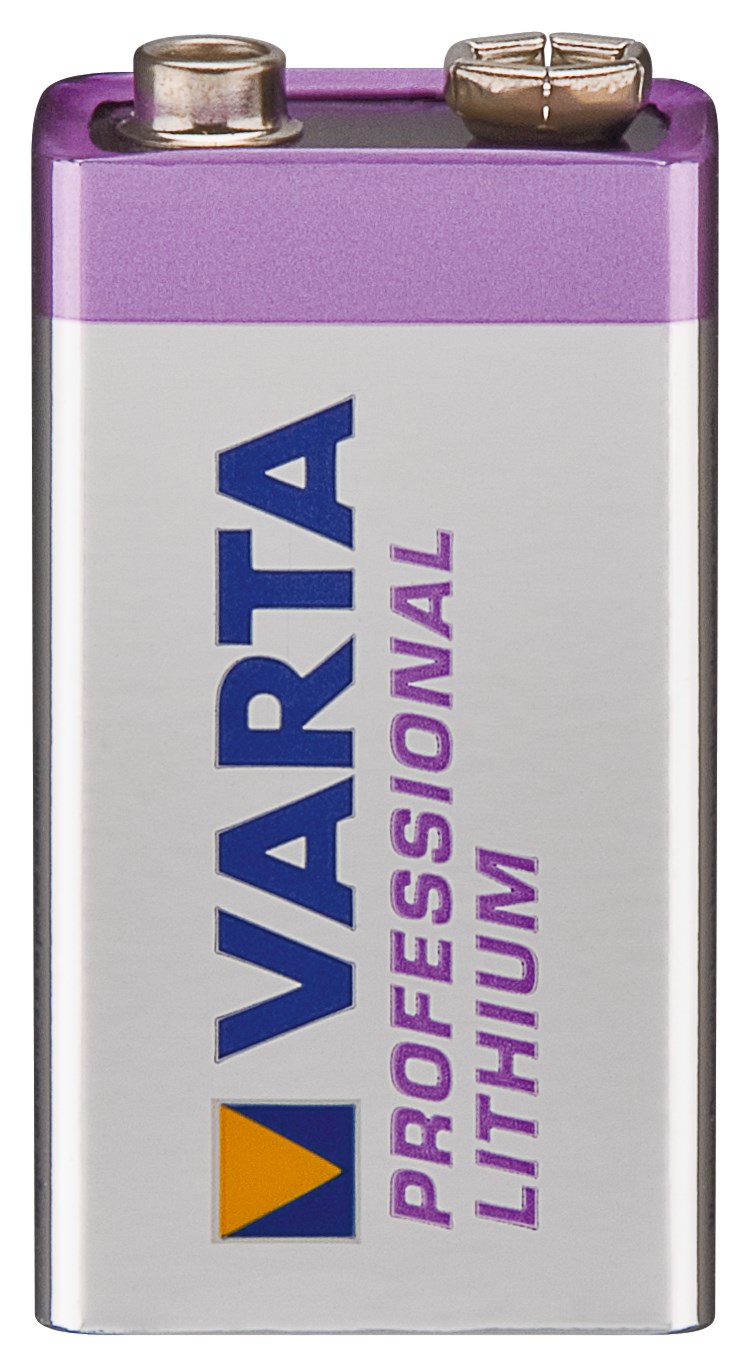 Pile 9V Lithium Varta 6F22 1,2 ah