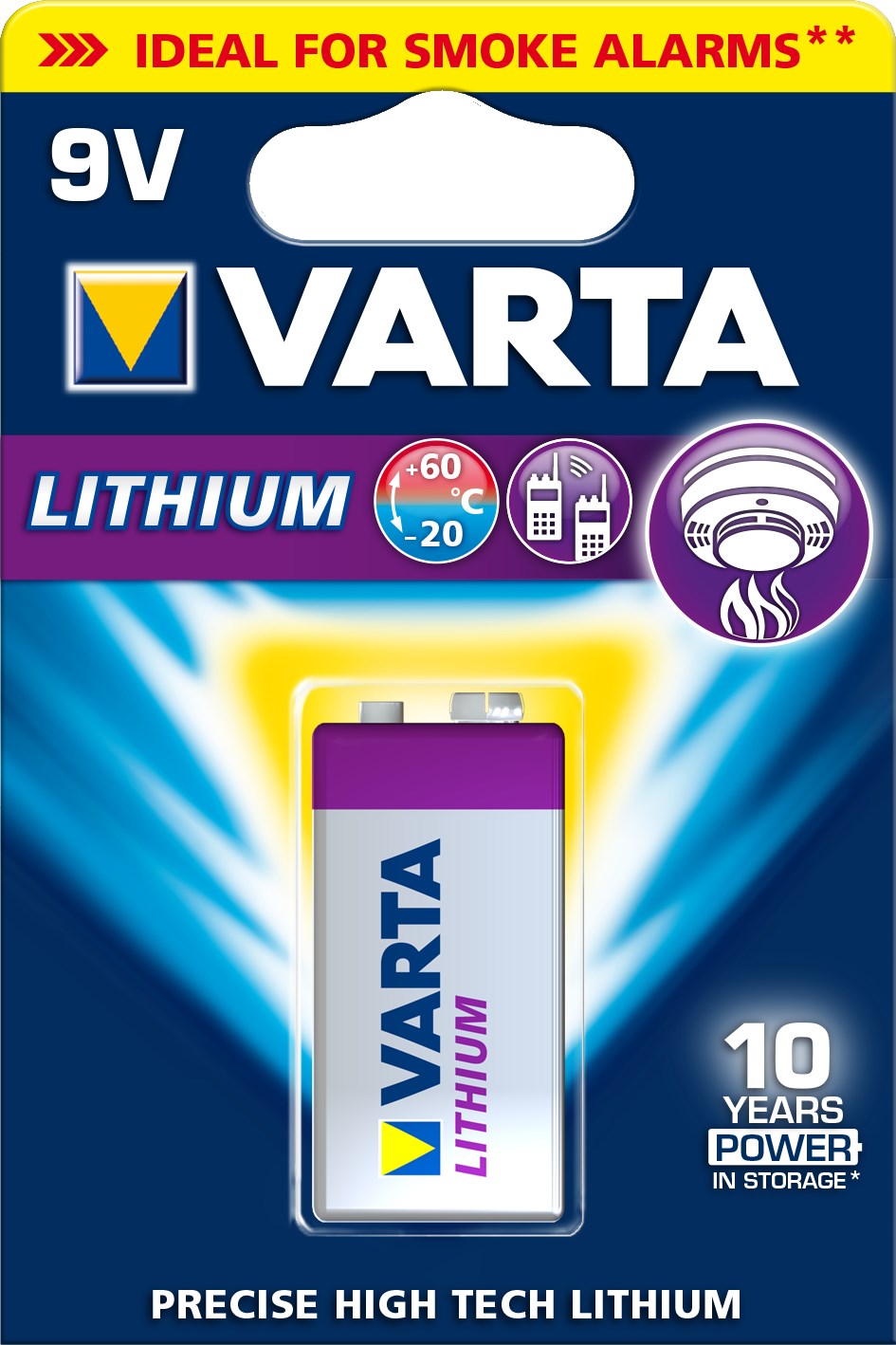 VARTA Pile 9v , 6f22 High Energy