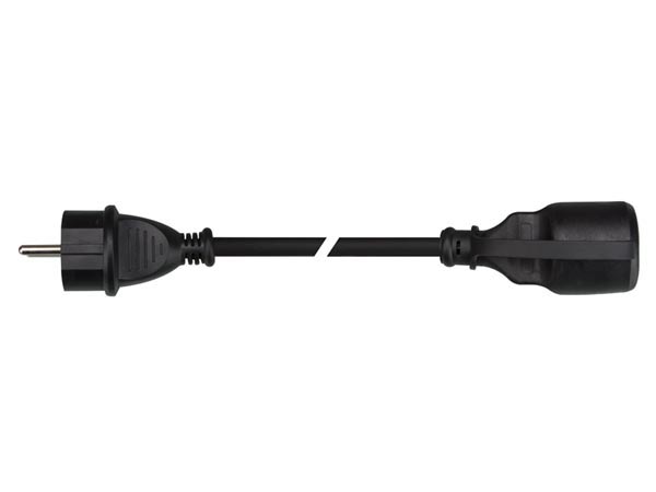 Rallonge électrique noire Sucko (3x1.5mm) 2M