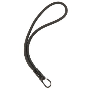 Corde attache rideau ou bache elastique noire 5 X 200