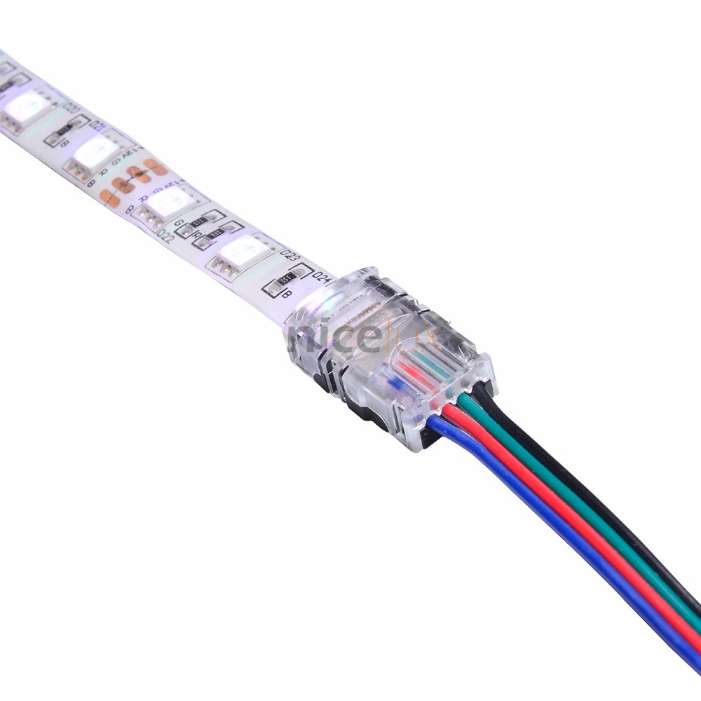 1M Câble Rallonge Pour Bandes À LED RGB Lumière Fil Plat Connecteur 4  Broches