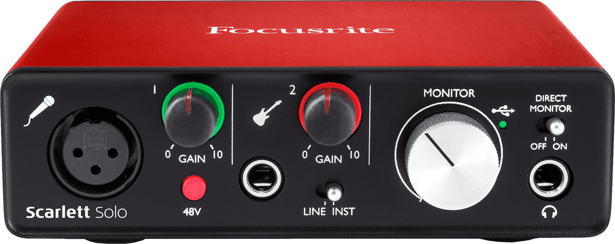 Carte son Focusrite Scarlett2 Solo 2 in 2 out