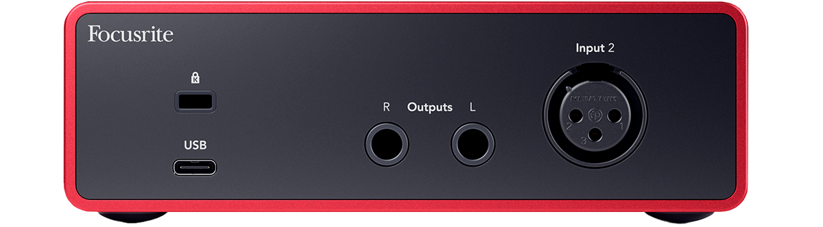 SCARLETT4 Solo Studio Focusrite - Pack Carte son 2 entrées 2 sorties 192KHz  + micro statique + casque studio