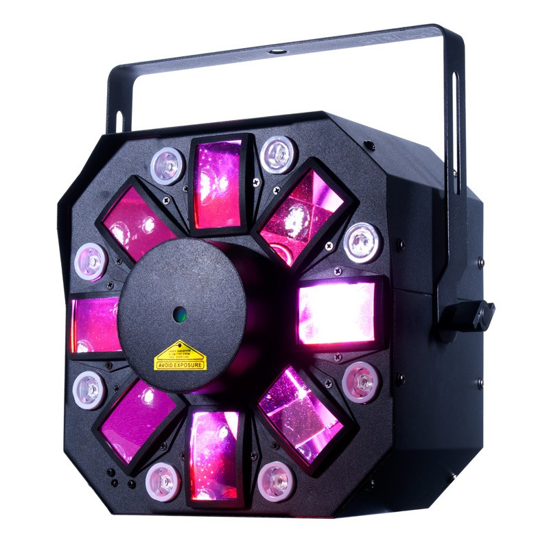 Stinger II ADJ - Effet Led 3 en 1 Laser multifaisceau et strobe UV