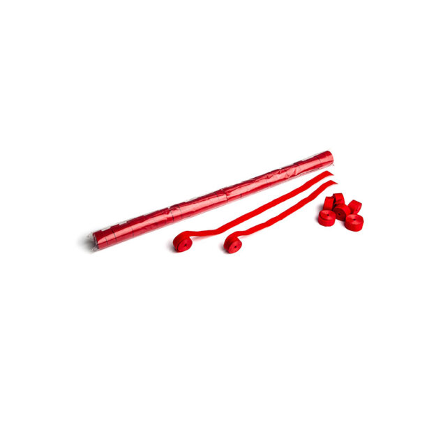 Pack de 32 streamers 10m X 1.5cm rouge